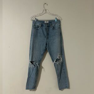 Agolde los angeles disaster high waist ankle jeans